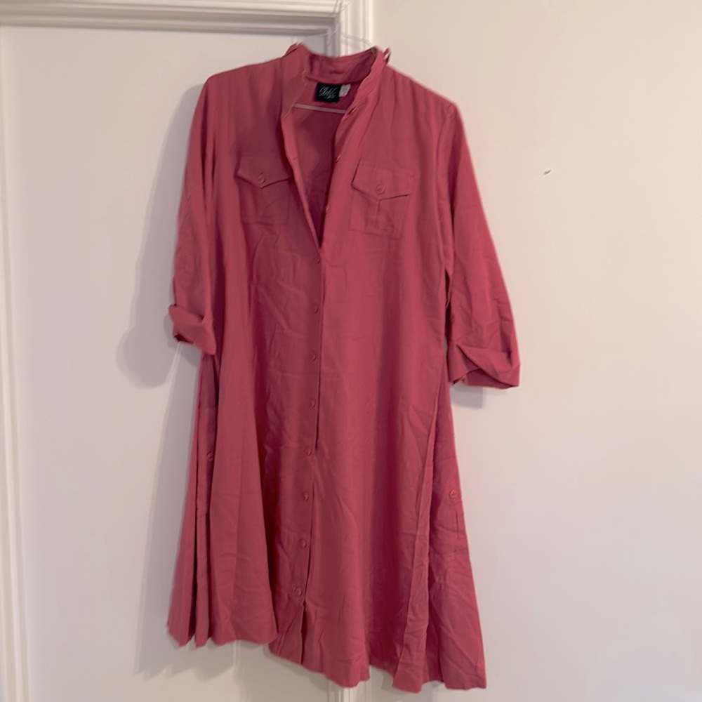 Vintage wool blend dress with pockets
